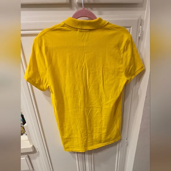 Ralph Lauren Women's Yellow Classic Fit Polo ~ Size Medium - Picture 3 of 9
